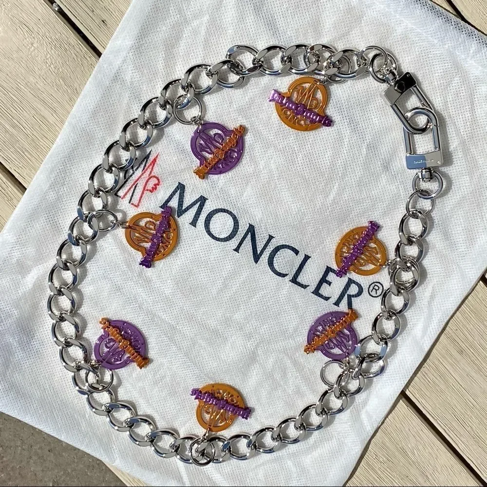 Genius 8 Moncler x Palm Angels Collab Silver Logo Chain Belt / Necklace Unisex